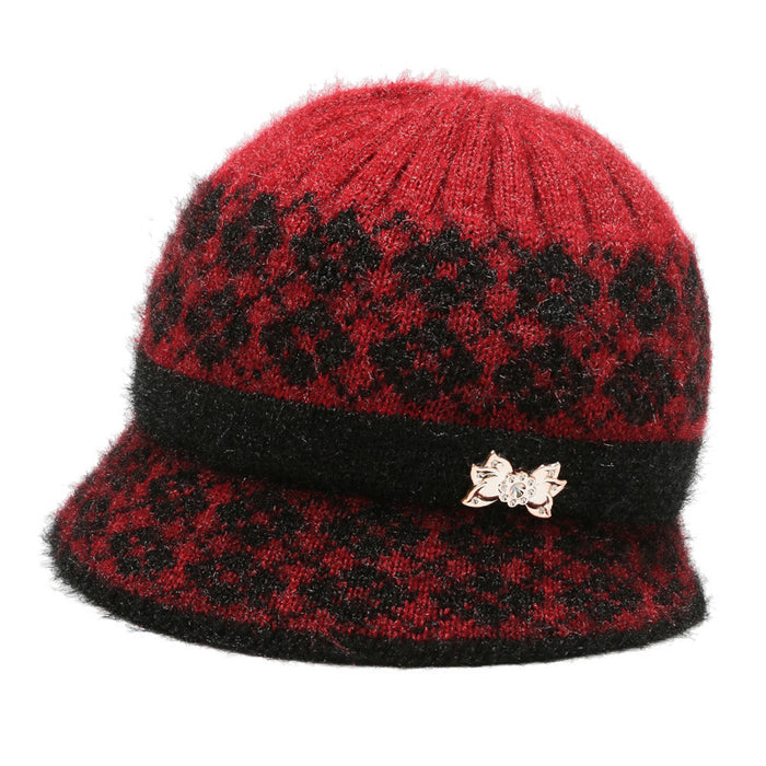 Wholesale Autumn and winter middle-aged hat female winter wool hat mother hat winter