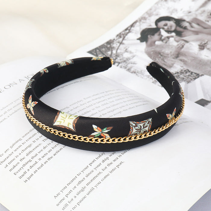 Wholesale Leather Printed Hair Bands JDC-HD-lankun003