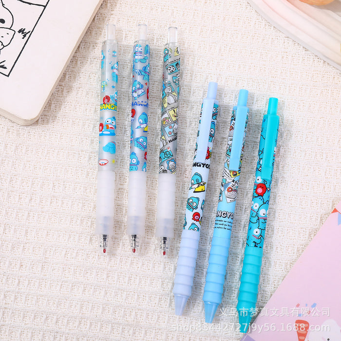 Wholesale 6pcs Clown fish cloud grip pen cartoon brush pen animation wind student press pen quick-drying gel pen