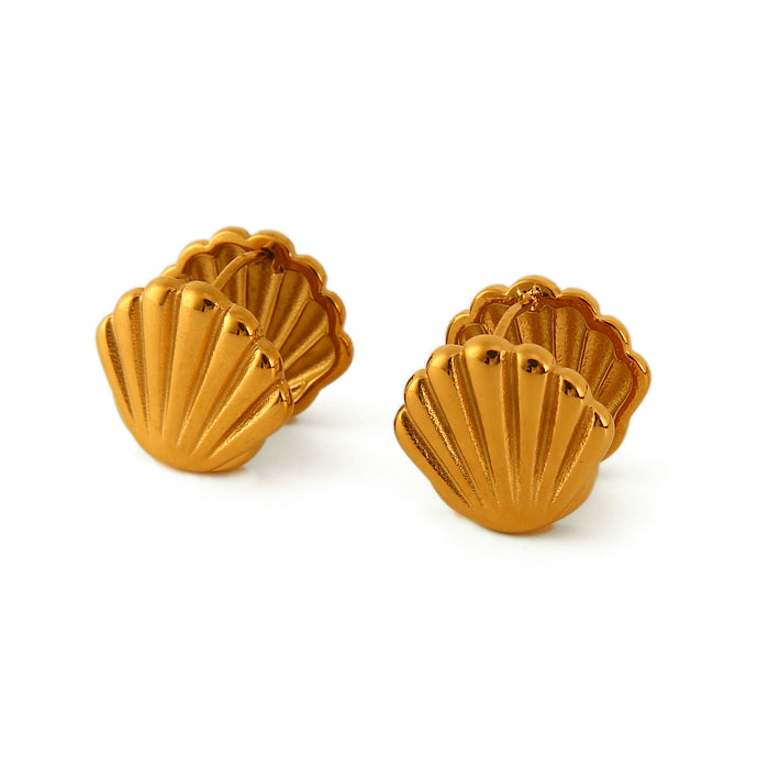Wholesale Fashionable and trendy three-dimensional stainless steel heart-shaped earrings with a light luxury and heart-shaped texture