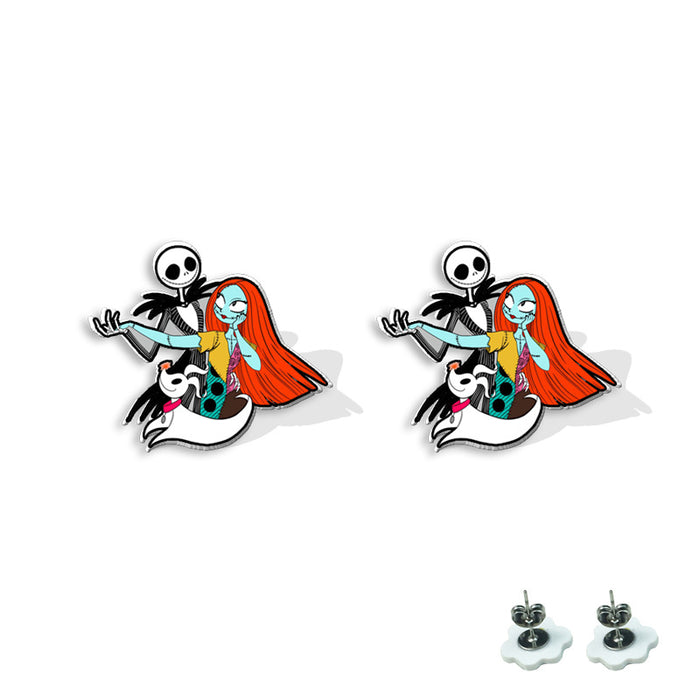 Wholesale  earrings heat shrink earrings acrylic earrings