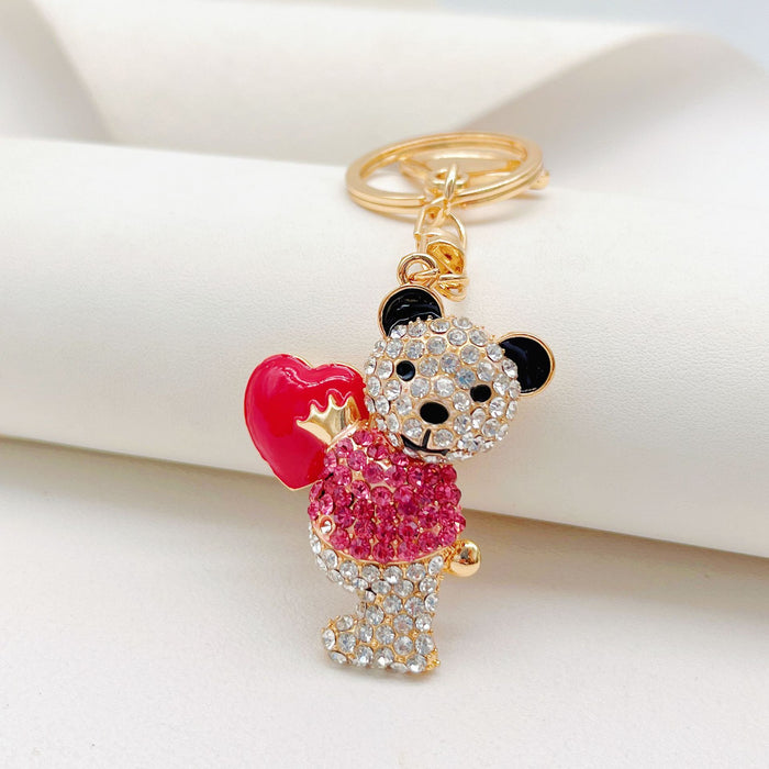 Wholesale Hug Love Bear Zinc Alloy Keychain JDC-KC-ZhanLun010