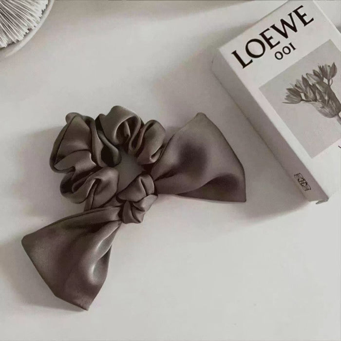 Wholesale Satin Bow Hair Band Hair Scrunchies JDC-HS-Yika005