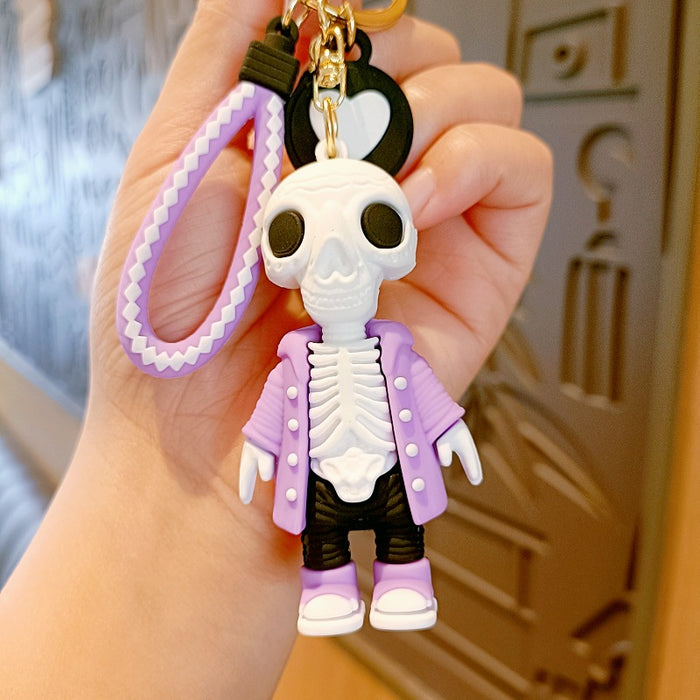 Wholesale Cartoon Doll Silicone Keychain JDC-KC-MingT261