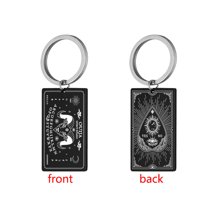 Wholesale Stainless Steel Laser Engraving Keychain JDC-KC-HuanYu033