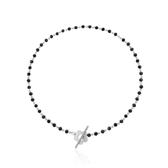 Wholesale New Jewelry Colored Crystal Glass Bead Chain OT Buckle Necklace Neck Chain Collar
