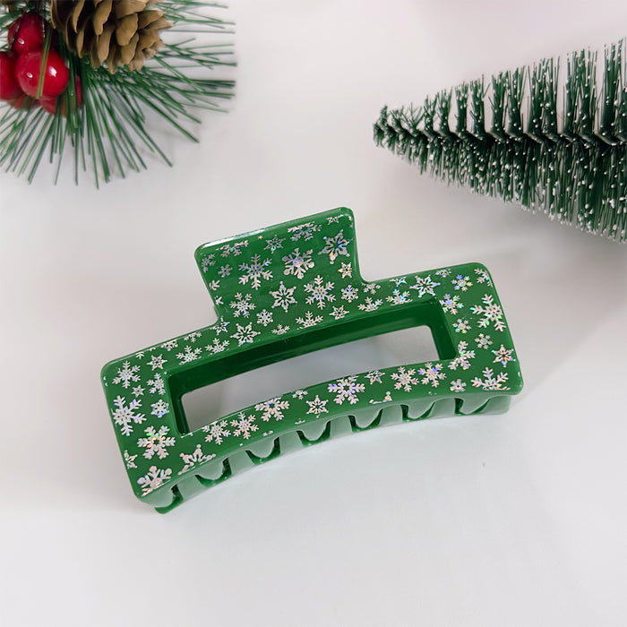 Wholesale Christmas hair clip,  reindeer snowman print,  shark clip,  cartoon hair accessory