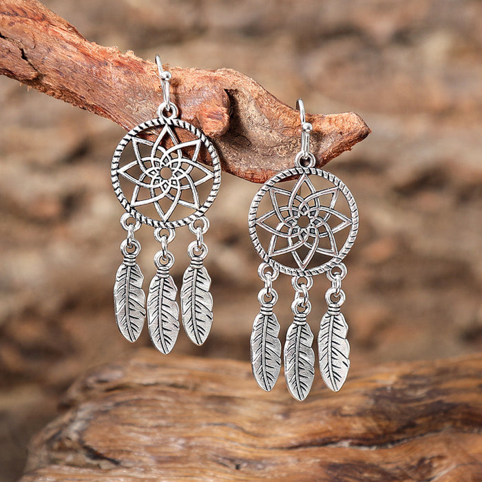 Wholesale Bohemian Tassel Earrings Alloy Geometric Electroplated Party Jewelry Accessory MOQ≥2