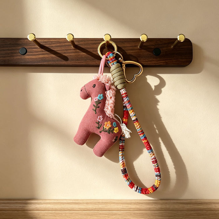 Wholesale Vintage Cute Cartoon Cloth Keychain Bag Charm Accessory