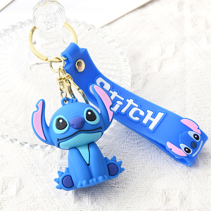 Wholesale  Cartoon  Keychain Soft  Key Pendant Couple Small Gift