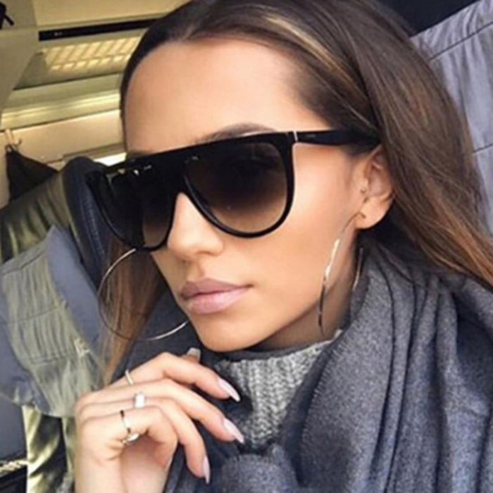 Wholesale Anti blue light internet celebrity large frame flat lens new glasses frame can be matched with myopia glasses frame