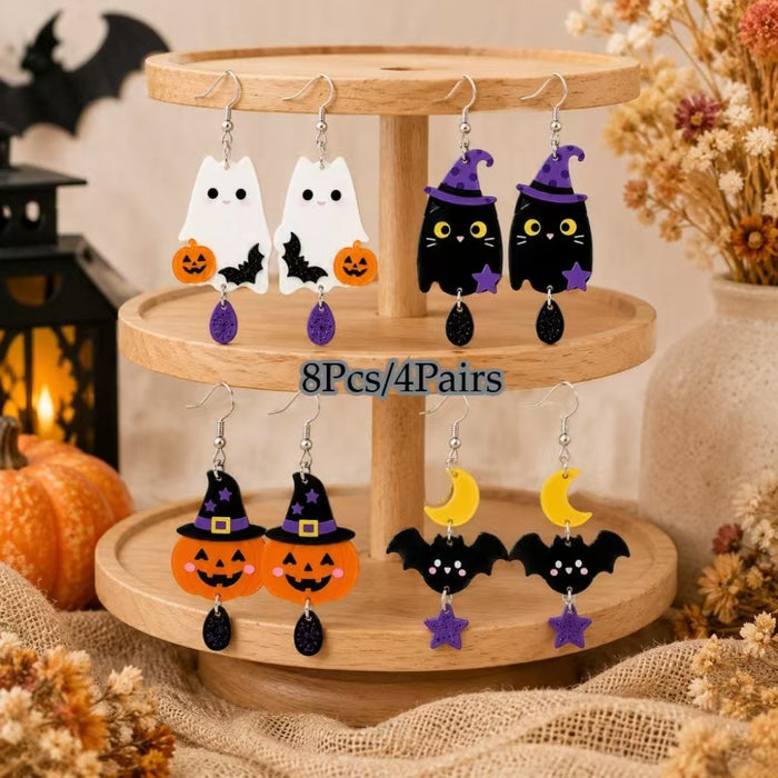 Wholesale 2D Acrylic Cat Earrings For Women Party Wear Fashion Accessory