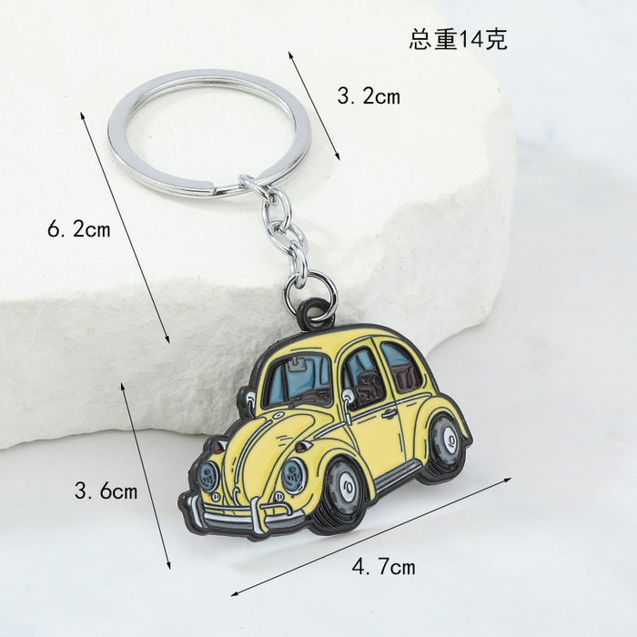 Wholesale Metal creative keychain pendant car model pendant MINI car key pendant
