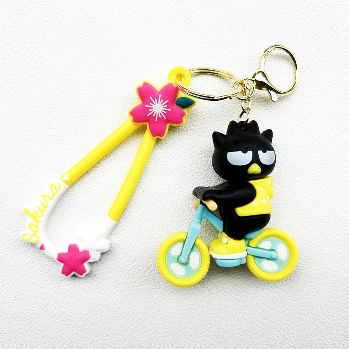 Wholesale PVC Cartoon Doll Bicycle Keychain JDC-KC-WuYi108