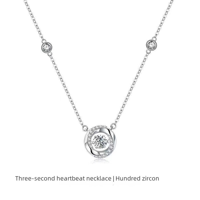 Wholesale Necklaces, niche collarbone chains, pulsating hearts