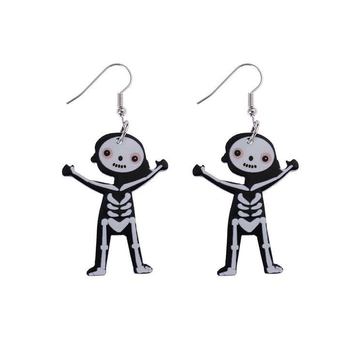 Wholesale of New Acrylic Halloween Earrings JDC-ES-CaiYun003