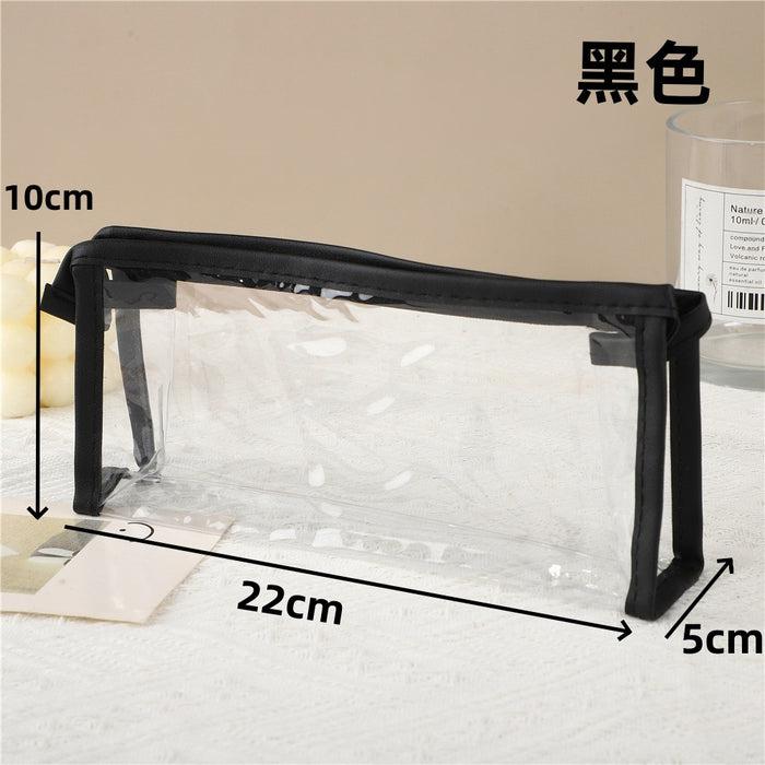Wholesale Transparent PVC Pencil Case Trendy Student Pouch Fashion Accessory For Gift Resale