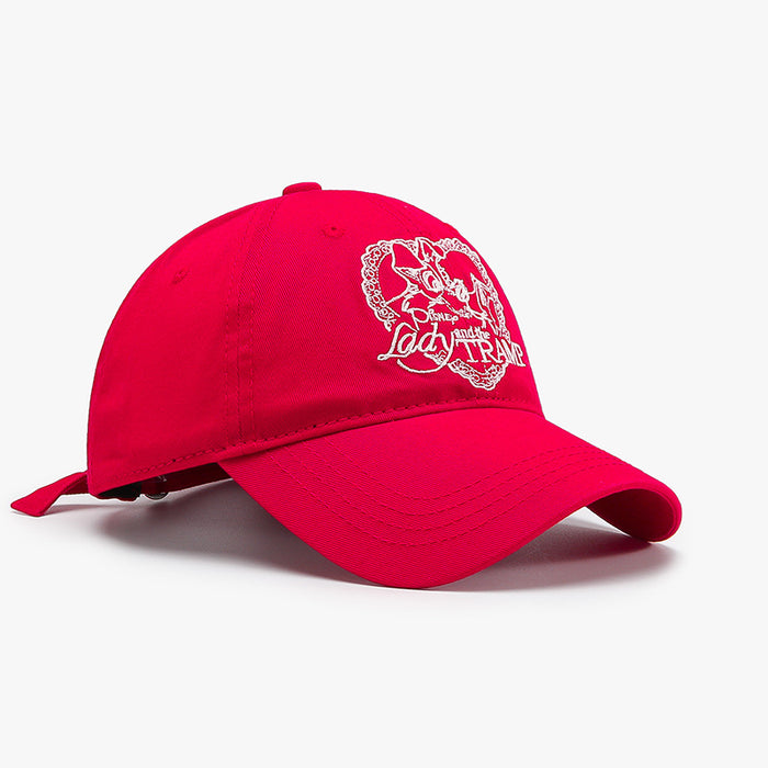 Wholesale New Love Letter Embroidered Duck Tongue Hat New Casual Versatile Sunshade Baseball Hat Wholesale