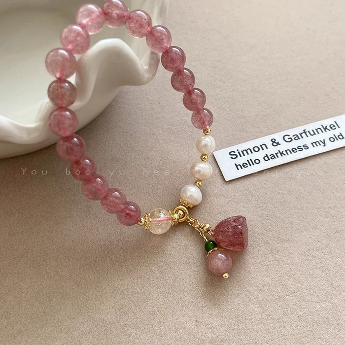 Wholesale Pearl crystal bracelet for women, light luxury, niche design, exquisite new style jewelry