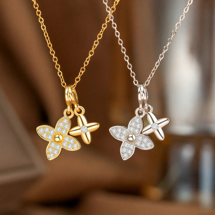 Wholesale New four-leaf flower necklace for women choker necklace