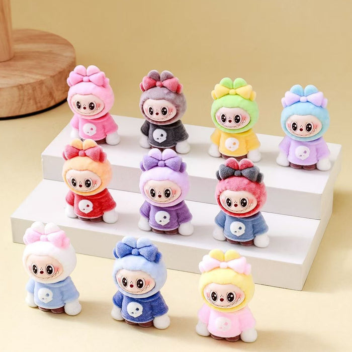 Wholesale 10pcs Flocked costume doll decorations keychains