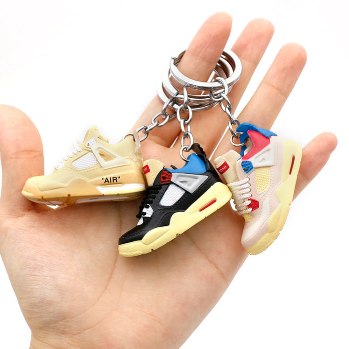 Wholesale 3D Stereoscopic Basketball Shoes PVC Keychains JDC-KC-QLPing019