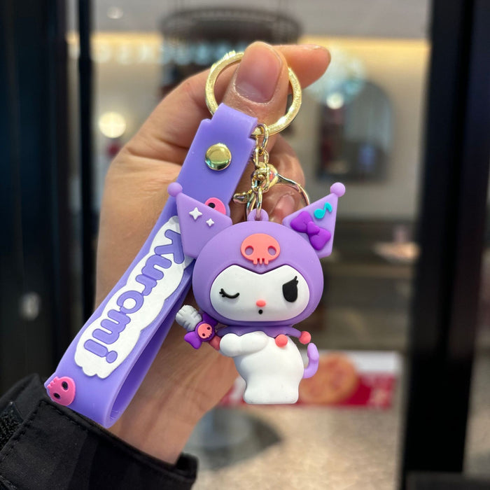 Wholesale Music keychain pvc doll pendant