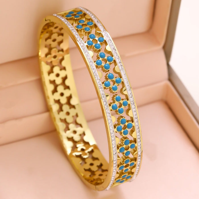 Wholesale Titanium steel hollow high-end bracelet