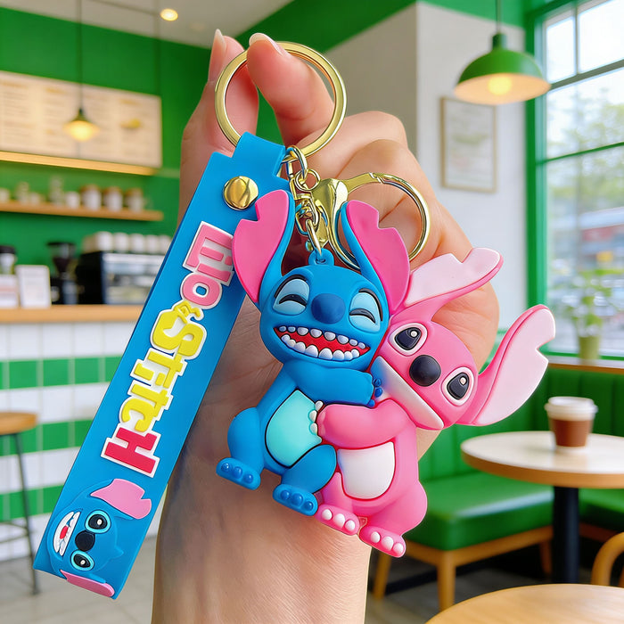 Wholesale Decorative Silicone PVC Cartoon Keychain Car Key Accessory Boutique Gift MOQ≥2