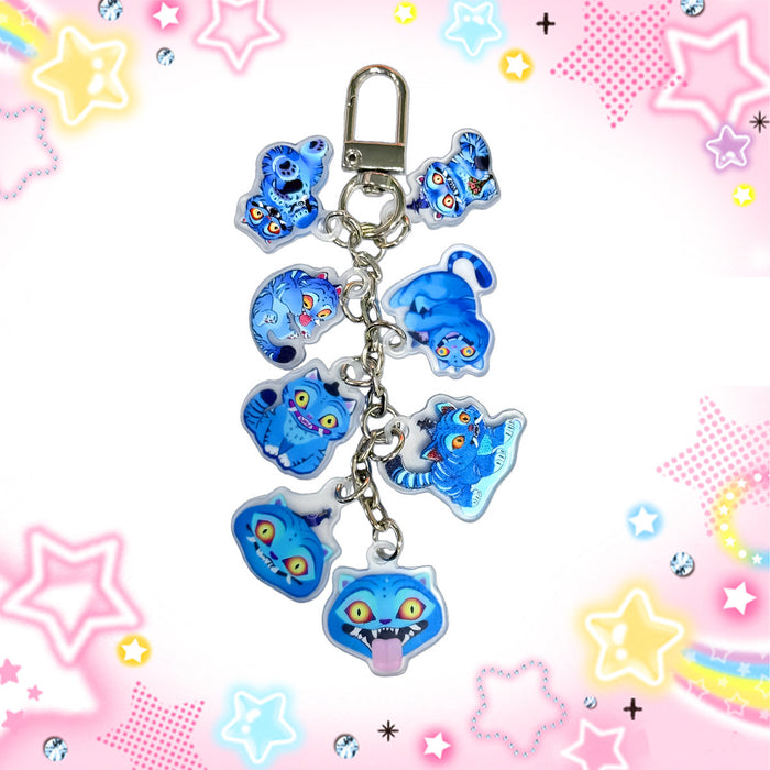 Wholesale Long string of cute K-pop cartoon character acrylic keychains