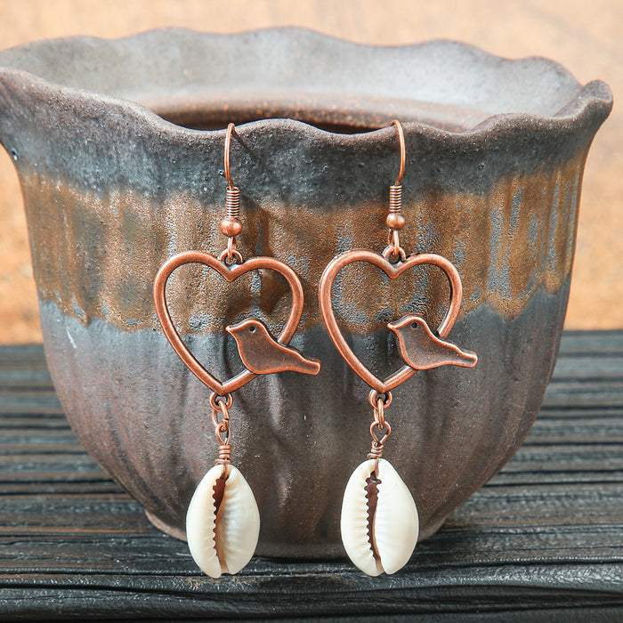 Wholesale 2pcs retro ethnic geometric turquoise earrings