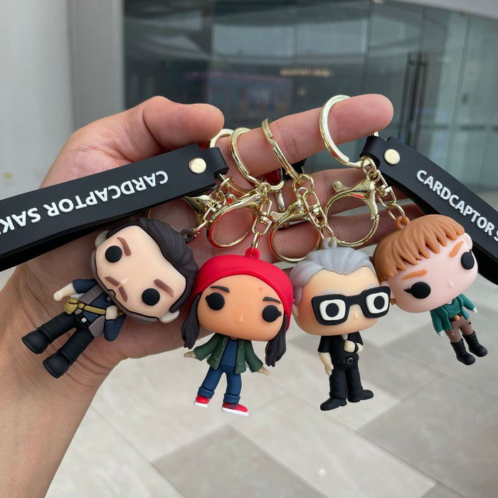 Wholesale Keychain 3D Cartoon Doll Car Keychain Bag Pendant Small Gift