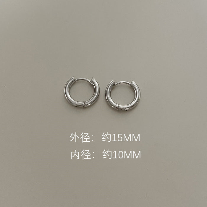 Wholesale Earrings, Silver Needles, Earrings, Women's Simple Earrings, Earrings, Bone Nails, High End Circles, Earrings
