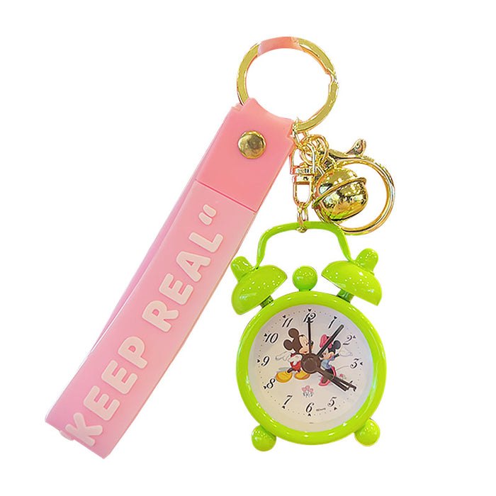 Wholesale Creative Mini Alarm Clock Cartoon Metal Keychain JDC-KC-KuM018