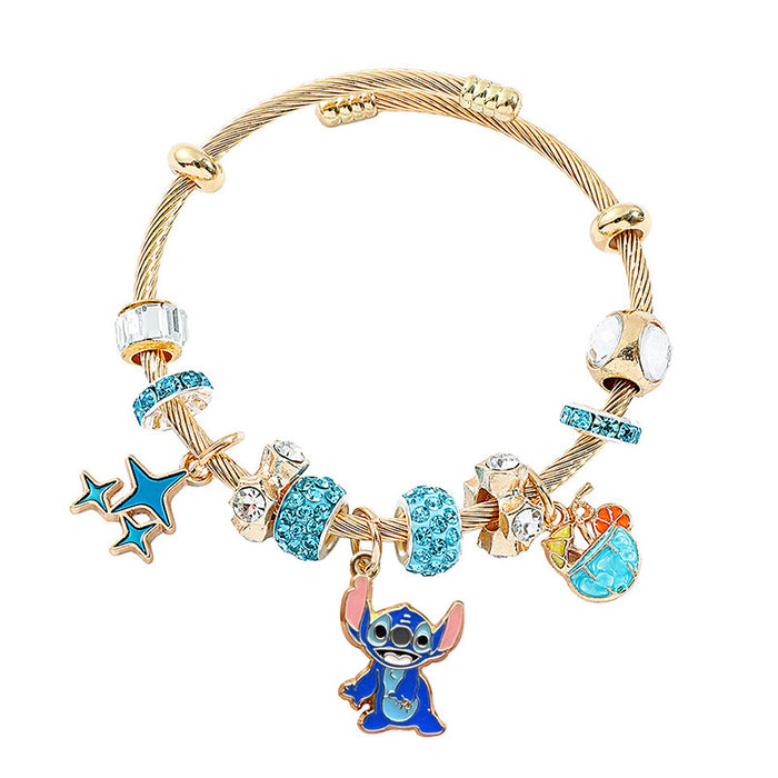 Wholesale Stainless Steel Beaded Bangle Bracelet Jewelry Accessory Boutique Resale Gift MOQ≥2