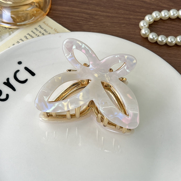 Wholesale Trendy Hollow Butterfly Acetate Hair Claw Clip Tortoise Shell Chic Everyday Hair Accessory