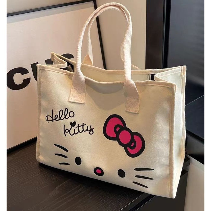 Wholesale Cute Canvas Bag Large Capacity Commuter Shoulder Bag Fashion Tote Bag College Student Class Tote Bag