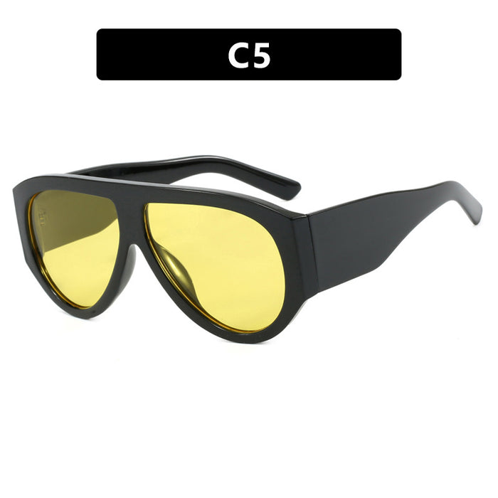 Wholesale Large frame fashionable sunglasses, sunglasses, street photography sunglasses