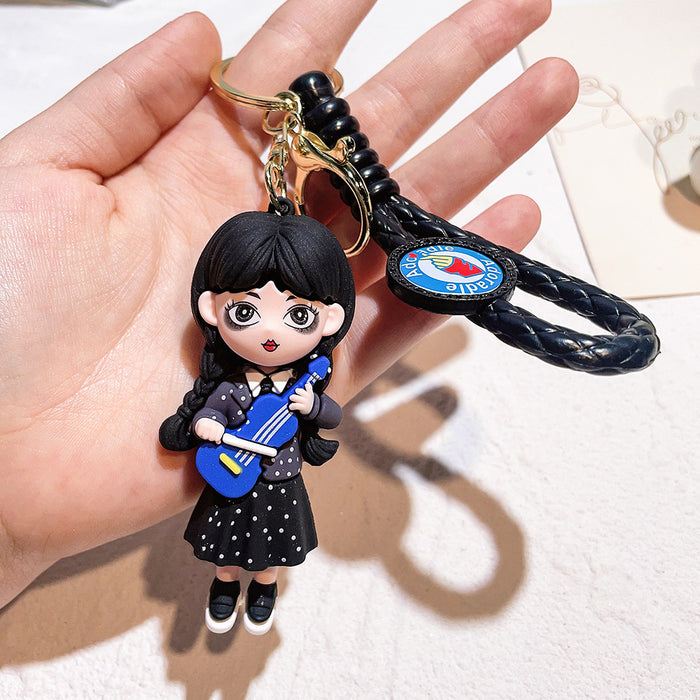 Wholesale Cartoon Silicone Doll Keychain JDC-KC-QiChao052