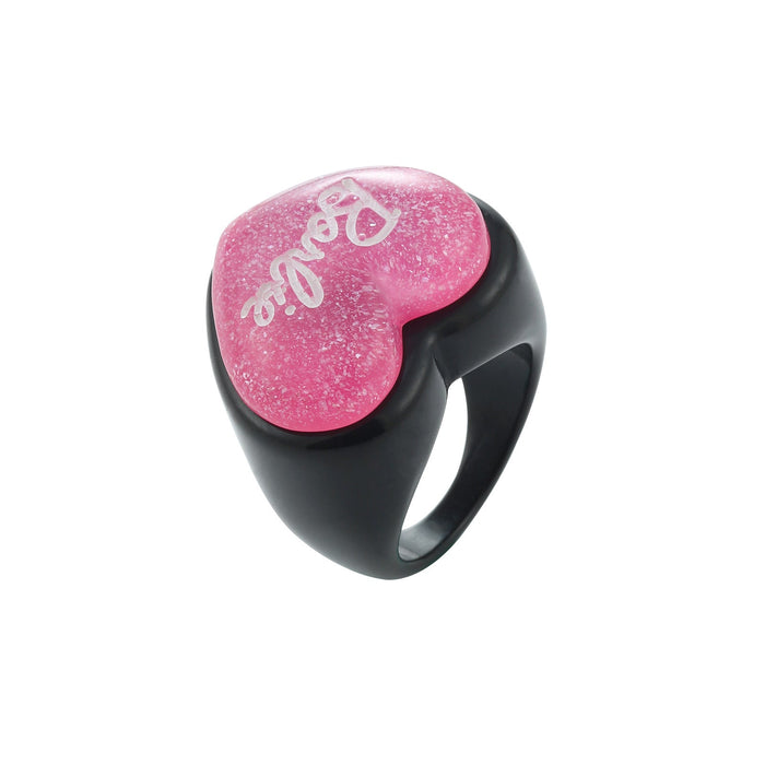 Wholesale Acrylic Resin Love Letter Ring  JDC-RS-Xiaox001