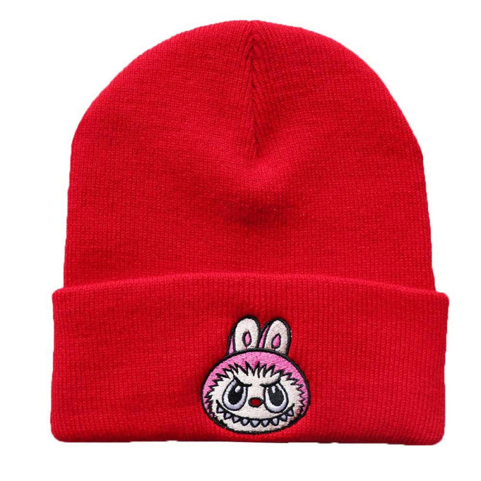 Wholesale Cartoon wool hat embroidered knit hat