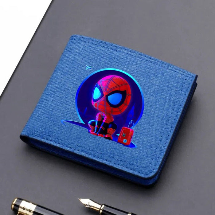 Wholesale Cartoon Print Ultra Thin Canvas Card Wallet Modern Cool Unisex Everyday Fashion Accessory