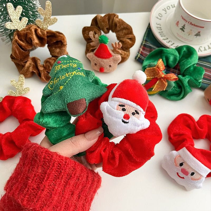 Wholesale Christmas Simple Cute Hair Scrunchies JDC-HS-Shuy001