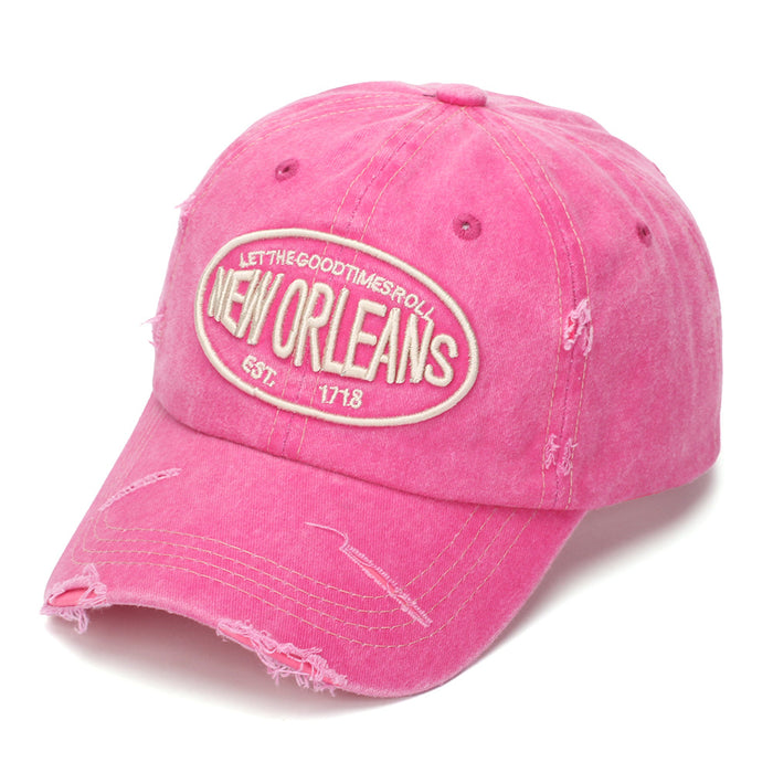 Wholesale Retro Letter Embroidered Baseball Cap - Trendy Unisex Casual Hat Perfect