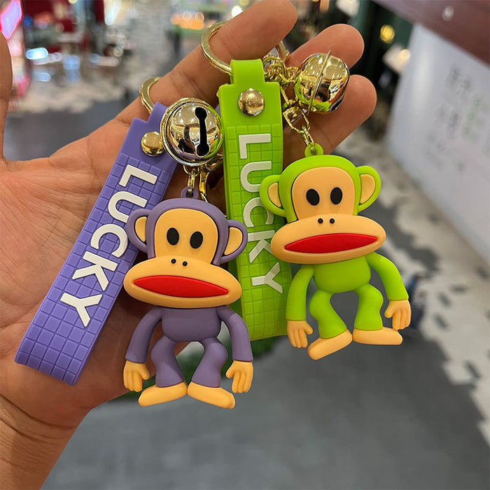 Wholesale PVC Cartoon Big Mouth Monkey Keychain JDC-KC-MiaoYi050