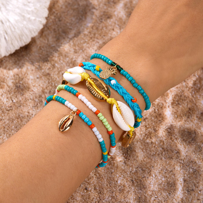 Wholesale Bohemian Beach Bracelet Set Alloy Handmade Charm Bracelets