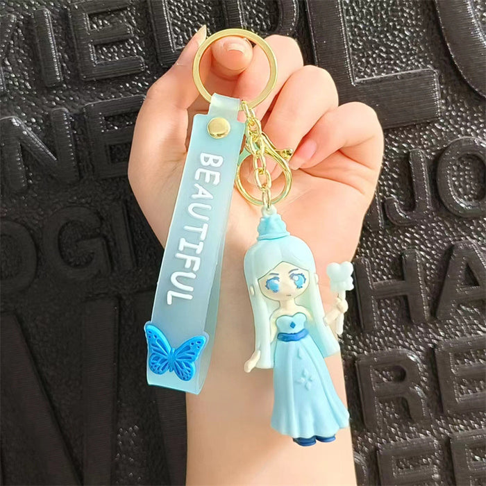 Wholesale Cartoon Silicone Doll Keychain JDC-KC-HaoXi003