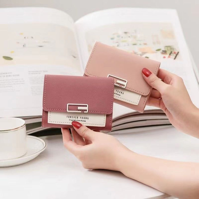 Wholesale PU Fresh and Sweet Multifunctional Short Wallet with Printing - Fashion Accessory for Daily Use