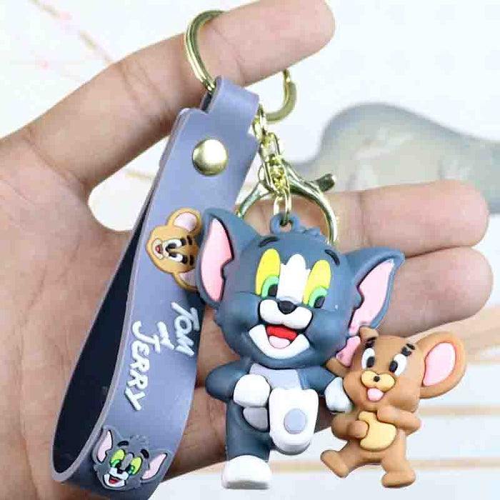 Wholesale Cartoon  Keychain  Cat Doll School Bag Pendant Car Keychain