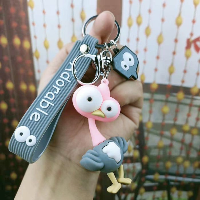 Wholesale Cute and quirky big-eyed animal keychains
